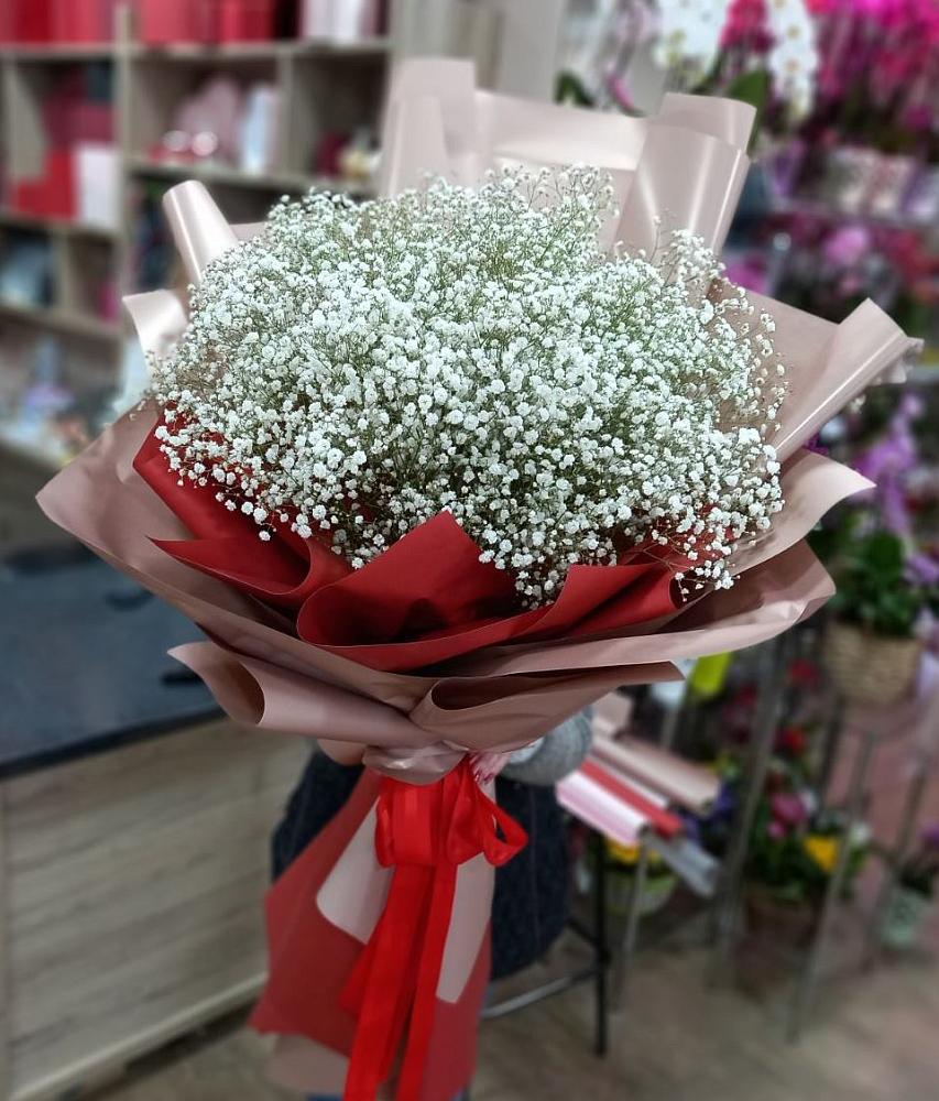 Букет Белые хлопья в Егорьевске Букет цветов из: Гипсофила в Егорьевске