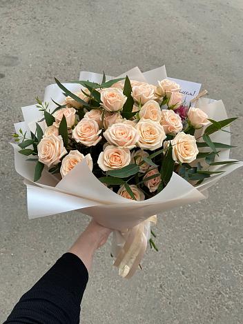 Букет Кремовые розы Латте в Егорьевске